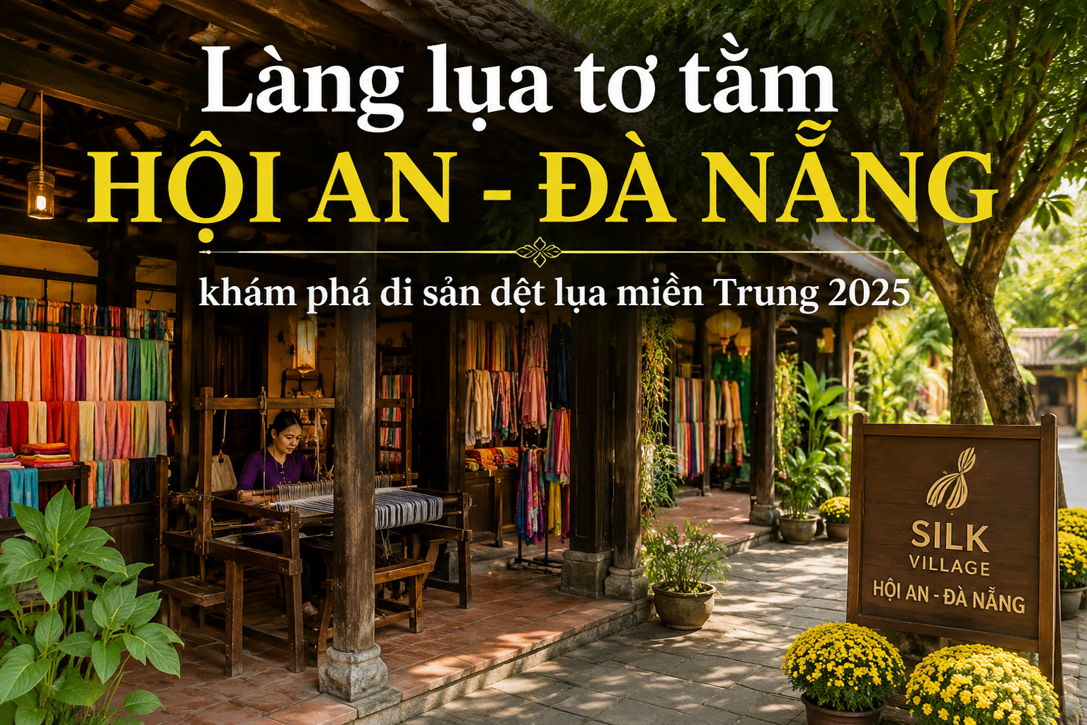 Làng lụa tơ tằm Hội An - Đà Nẵng – khám phá di sản dệt lụa miền Trung 2025