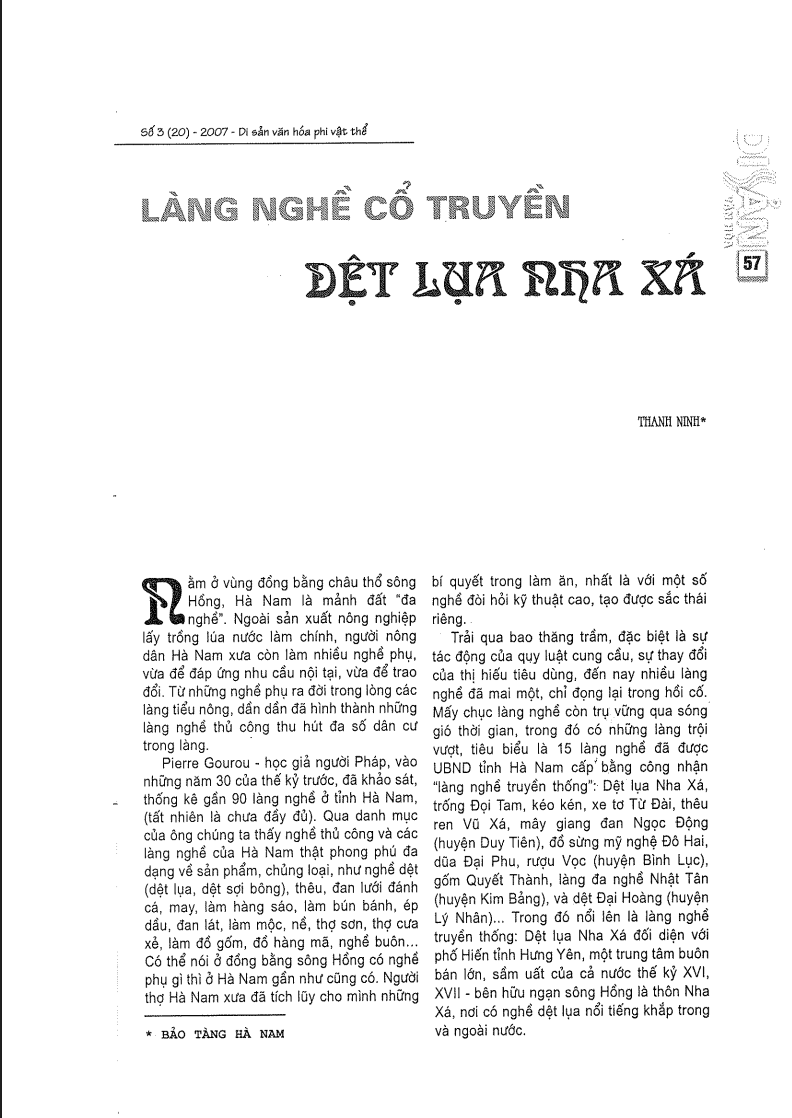Trần Khánh Dư Và Sự Ra Đời Của Làng Nghề Dệt Lụa Nha Xá | Góc Nhìn Từ Tư Liệu Di Sản Văn Hóa